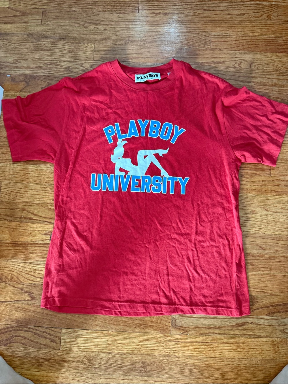 Playboy Shirt Mens Large Red Playboy University Graphic Tee College PacSun
